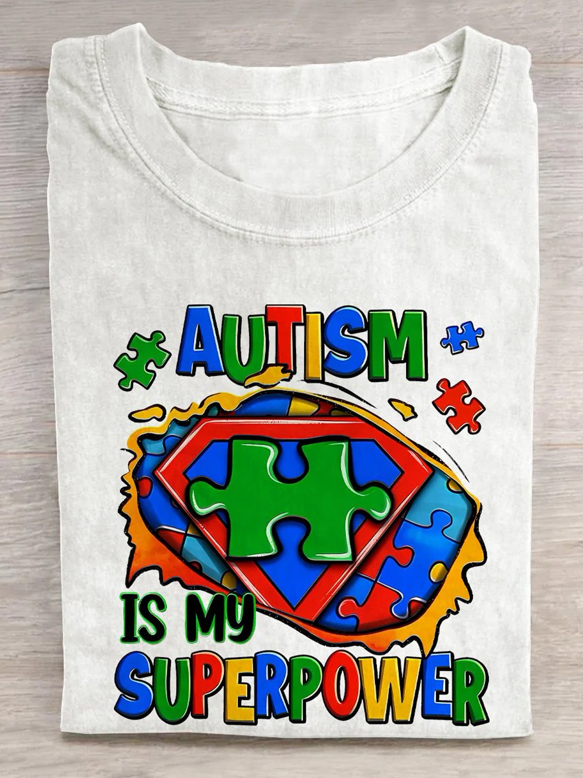 Loose Casual ASD	WAAD Autism Awareness Month  T-Shirt