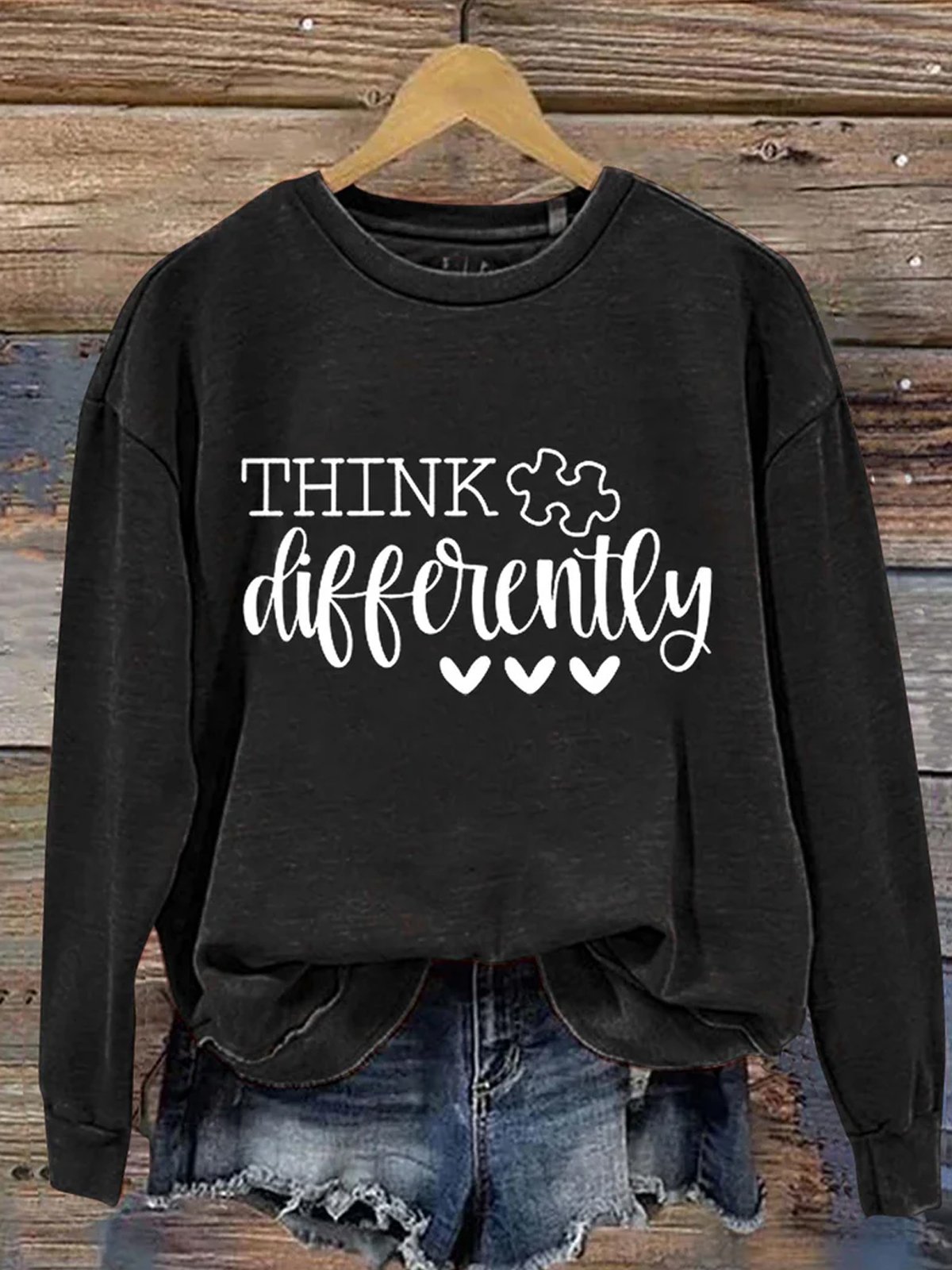 Casual Cotton Loose   ASD WAAD Autism Awareness Month Sweatshirt