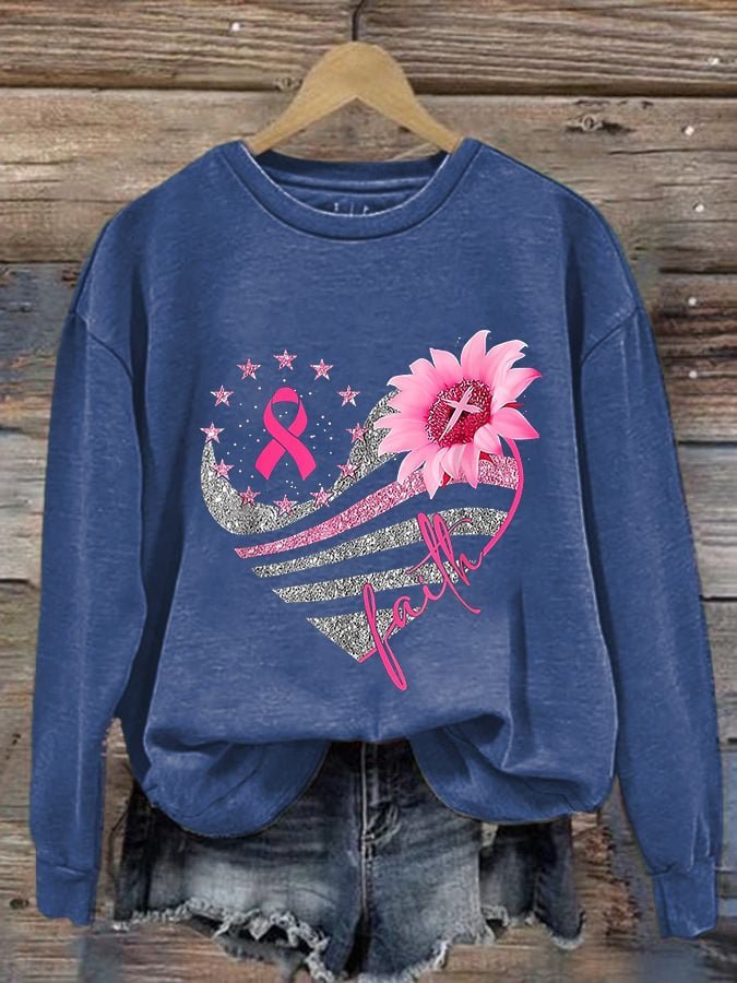 Faith  Breast Cancer Breast Cancer Awareness Month  Sweatshirt