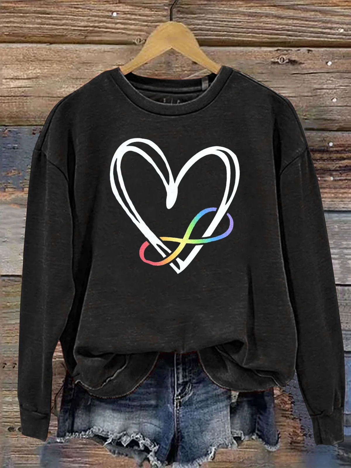 Autism Infinity Symbol ASD WAAD Autism Awareness Month Sweatshirt