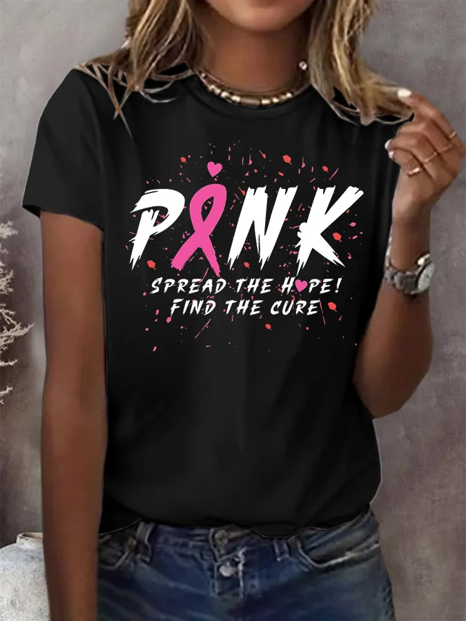 Breast Cancer Print Breast Cancer Breast Cancer Awareness Month T-Shirt