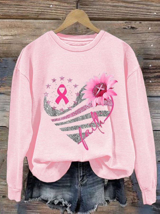 Faith  Breast Cancer Breast Cancer Awareness Month  Sweatshirt