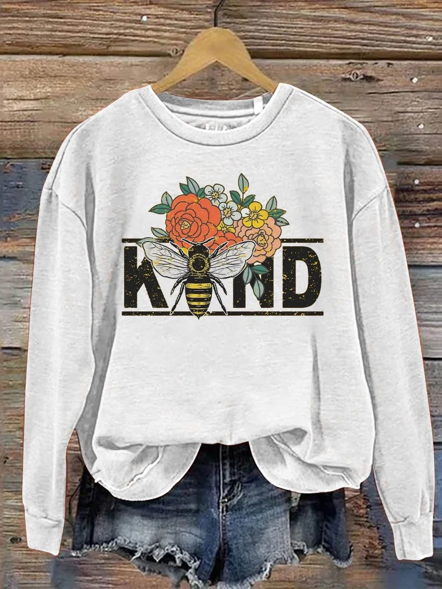 Casual Crew Neck MDD GAD  Be Kind Mental Health Month NSPW Sweatshirt