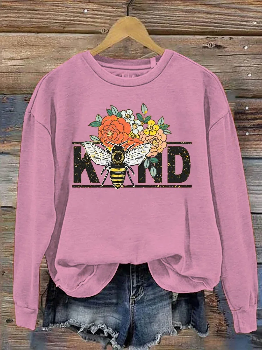 Casual Crew Neck MDD GAD  Be Kind Mental Health Month NSPW Sweatshirt