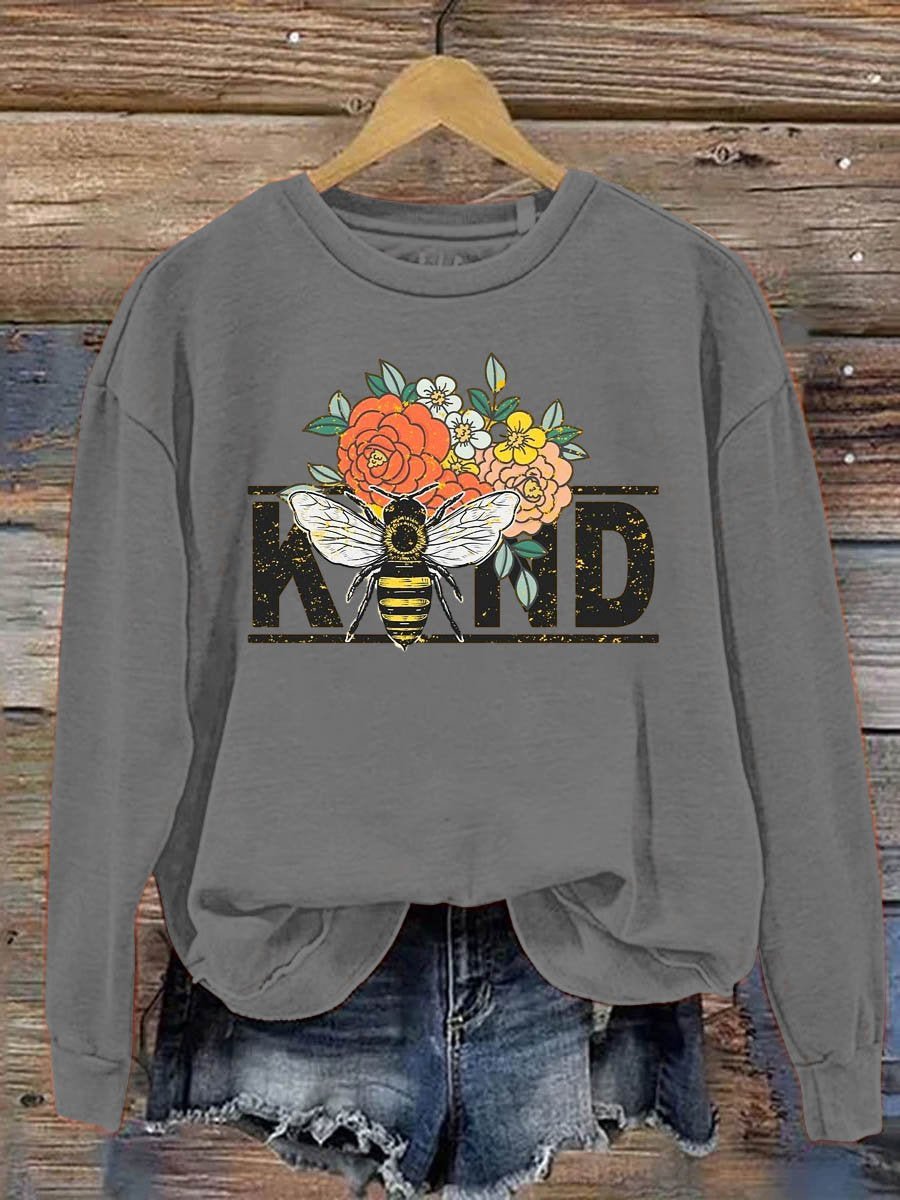 Casual Crew Neck MDD GAD  Be Kind Mental Health Month NSPW Sweatshirt