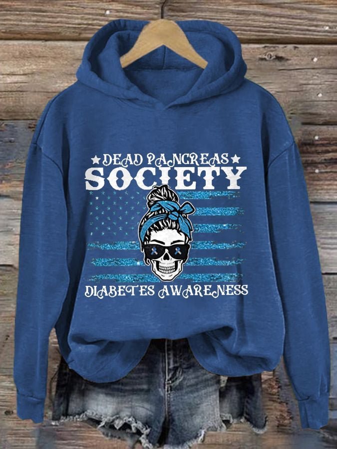 Casual Diabetes Awareness Dead Pancreas Society Diabetes  Hoodie