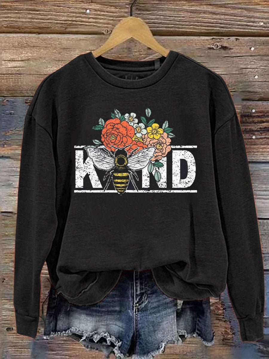 Casual Crew Neck MDD GAD  Be Kind Mental Health Month NSPW Sweatshirt