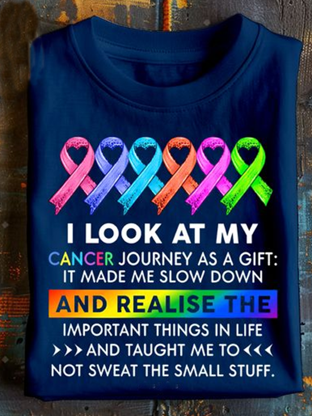 I Look At My Cancer Journey As A Gift - Cancer Awareness Cancer BCAM World Cancer Day T-Shirt