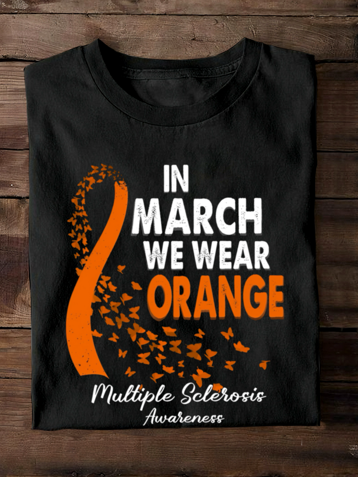 Casual Crew Neck  Multiple sclerosis  Multiple sclerosis World MS Day T-Shirt